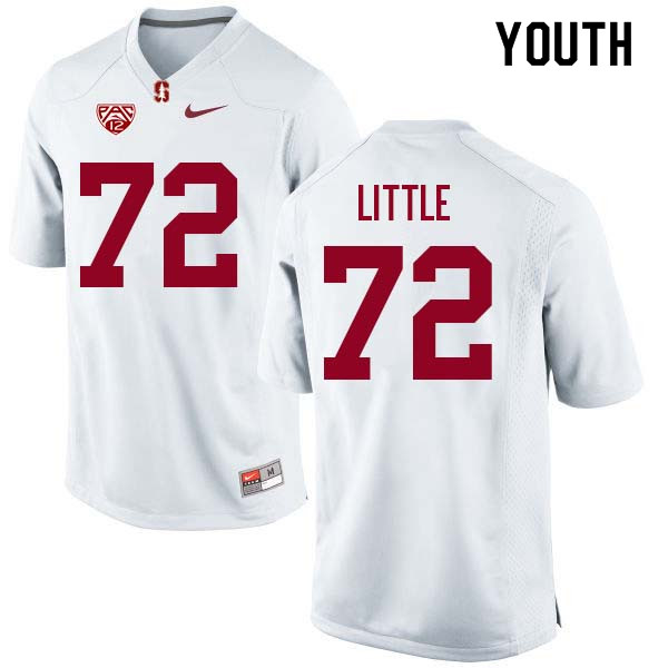 Youth Stanford Cardinal #72 Walker Little College Football Jerseys Sale-White - Click Image to Close